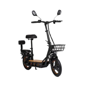 KuKirin C1 Pro esi- ja tagapidurid – topeltketaspidurite süsteem lähivaates